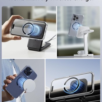 ESR Magnetic Ring 360, Compatible with MagSafe Sticker, Universal Magnetic Kit for iPhone 16/15/14/13/12/11/X Series, Galaxy Samsung ESR Magnetic Ring 360, Compatible with MagSafe Sticker, Universal Magnetic Kit for iPhone 16/15/14/13/12/11/X Series, Galaxy Samsung