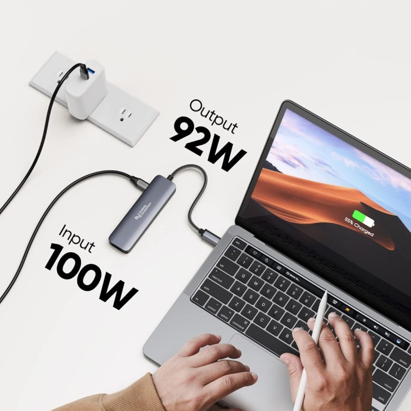 CableCreation Type C USB Hub for Laptop, 5-in-1 USB C Multiport Adapter with 4K@30HZ HDMI, 100W PD, 3 USB 3.0 Ports Type C Hub for MacBook Pro, MacBook Air M1/M2, iPad Pro, Surface Pro, XPS CableCreation Type C USB Hub for Laptop, 5-in-1 USB C Multiport Adapter with 4K@30HZ HDMI, 100W PD, 3 USB 3.0 Ports Type C Hub for MacBook Pro, MacBook Air M1/M2, iPad Pro, Surface Pro, XPS