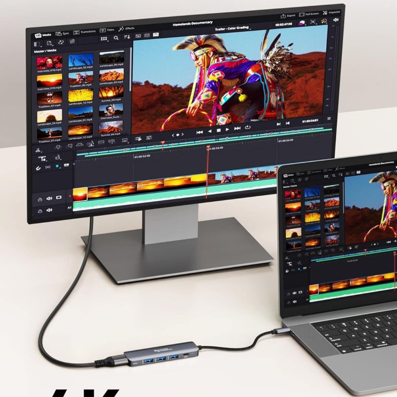 CableCreation Type C USB Hub for Laptop, 5-in-1 USB C Multiport Adapter with 4K@30HZ HDMI, 100W PD, 3 USB 3.0 Ports Type C Hub for MacBook Pro, MacBook Air M1/M2, iPad Pro, Surface Pro, XPS CableCreation Type C USB Hub for Laptop, 5-in-1 USB C Multiport Adapter with 4K@30HZ HDMI, 100W PD, 3 USB 3.0 Ports Type C Hub for MacBook Pro, MacBook Air M1/M2, iPad Pro, Surface Pro, XPS