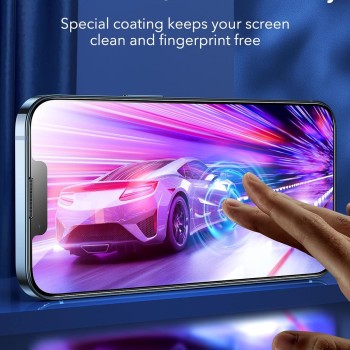 ESR Armorite Screen Protector Compatible with iPhone 13 Pro Max,110 lb of Force Resistance, Ultra-Tough Tempered-Glass with Speaker Shield, Easy Installation Frame, 2 Pack ESR Armorite Screen Protector Compatible with iPhone 13 Pro Max,110 lb of Force Resistance, Ultra-Tough Tempered-Glass with Speaker Shield, Easy Installation Frame, 2 Pack