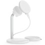 (Refurbished) ESR HaloLock Shift Wireless Charger, Compatible with MagSafe Charger Stand, 2 Charging Modes, Detachable Fast Charging Pad, for Caseless iPhone 14/13/12 Series Phones and Magnetic Cases, White