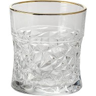 Morocco Whisky Glass 330 ml - Set of 6 Pcs YG1684 - With Gold Line Morocco Whisky Glass 330 ml - Set of 6 Pcs YG1684 - With Gold Line