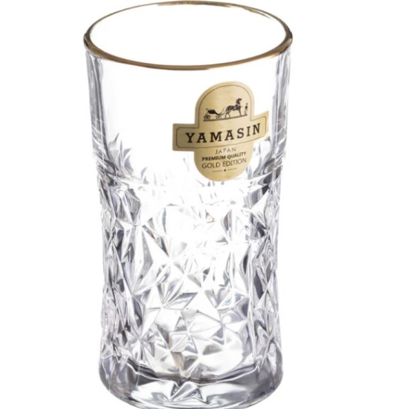Morocco Water Glass 290 ml - Set of 6 Pcs YG1692 with Gold line Morocco Water Glass 290 ml - Set of 6 Pcs YG1692 with Gold line