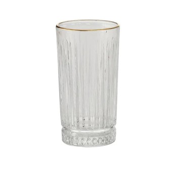 Dubai Water Glass 290 ml - Set of 6 Pcs YG1694 - With Gold Line Dubai Water Glass 290 ml - Set of 6 Pcs YG1694 - With Gold Line