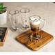 Florida Latte Coffee Mug 285ml Set of 4 Pcs - With Gold Line YG1877
