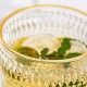 Embossed Crystal Whisky Glass 310 ml - Set of 6 Pcs With Gold Line YG19523