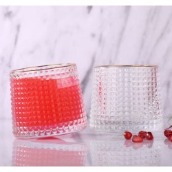 Crystal Rolling Juice Glass - 165 ml Set of 6 Pcs YG19549