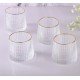 Crystal Rolling Juice Glass - 165 ml Set of 6 Pcs YG19549