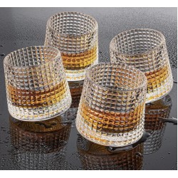 Crystal Rolling Juice Glass - 165 ml Set of 6 Pcs YG19549
