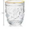 Crystal Whisky Glass - 340 ml Set of 6 Pc YG19554 - With Gold Line Crystal Whisky Glass - 340 ml Set of 6 Pc YG19554 - With Gold Line