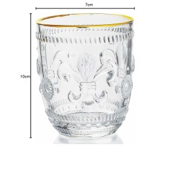 Crystal Whisky Glass - 340 ml Set of 6 Pc YG19554