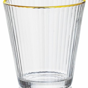 Crystal Whisky Glass 315ML Set of 6 Pcs YG19557 - With Gold Line Crystal Whisky Glass 315ML Set of 6 Pcs YG19557 - With Gold Line