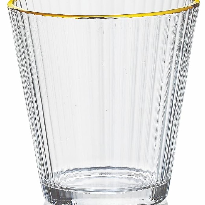 Crystal Whisky Glass 315ML Set of 6 Pcs YG19557 - With Gold Line Crystal Whisky Glass 315ML Set of 6 Pcs YG19557 - With Gold Line