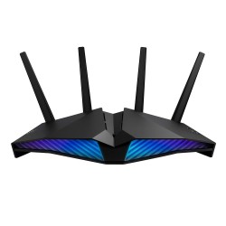 ASUS Rt-Ax82U (Ax5400) Dual Band WiFi 6 Extendable Gaming Router,Gaming Port,Mobile Game Mode,Aura RGB,Ps5 Compatible,Subscription-Free Network Security,Instant Guard,VPN,Aimesh Compatible,5400 mbps