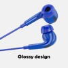GOVO GOBASS 400 in-Ear Earphones with 10mm Drivers, Tangle Free cable & 3.5mm Jack Wired  (Platinum Black, In the Ear)