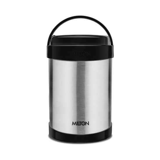 MILTON Royal 4 Stainless Steel Containers with 600 ml Each, PU Insulated, Hot & Cold Leak Proof Lunch Box for Office, College, Picnic, Silver