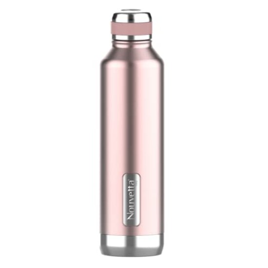 Nouvetta Elite Double Wall Stainless Steel Flask, 1000 ml, Rose Gold