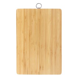 Kuber Industries Bamboo Cutting Board, Chopping Board for Slicing Chopping Meat, Vegetables, Fruits, Cheese, Knife Friendly with Hanging Ring. Eco Friendly Medium Size