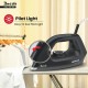 Havells Dry Iron Dazzle 1100 watts | Iron Press German Technology | Plastic Non Sick Coated Sole Plate | Shock Proof Body (Black)