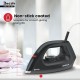 Havells Dry Iron Dazzle 1100 watts | Iron Press German Technology | Plastic Non Sick Coated Sole Plate | Shock Proof Body (Black)