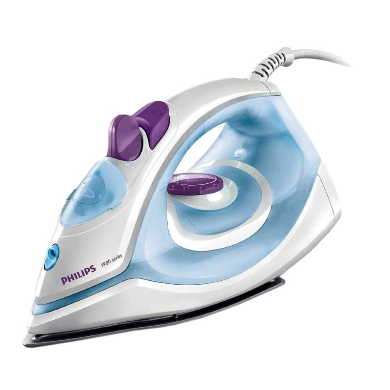 Philips Steam Iron GC1905/21 � 1300-watt, Black non-stick soleplate, Steam Rate of up to 17g/min