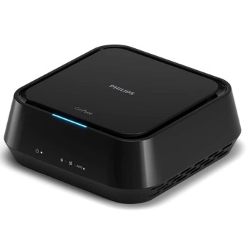 Philips Automotive Gopure 5211 Car Air Purifier (Black) with Hepa and Hesa Fliter 3 Color Aqi Indicator, Filter Pm2.5, Toxic Gases, No2/So2 Fumes. Airmid Certified Filter