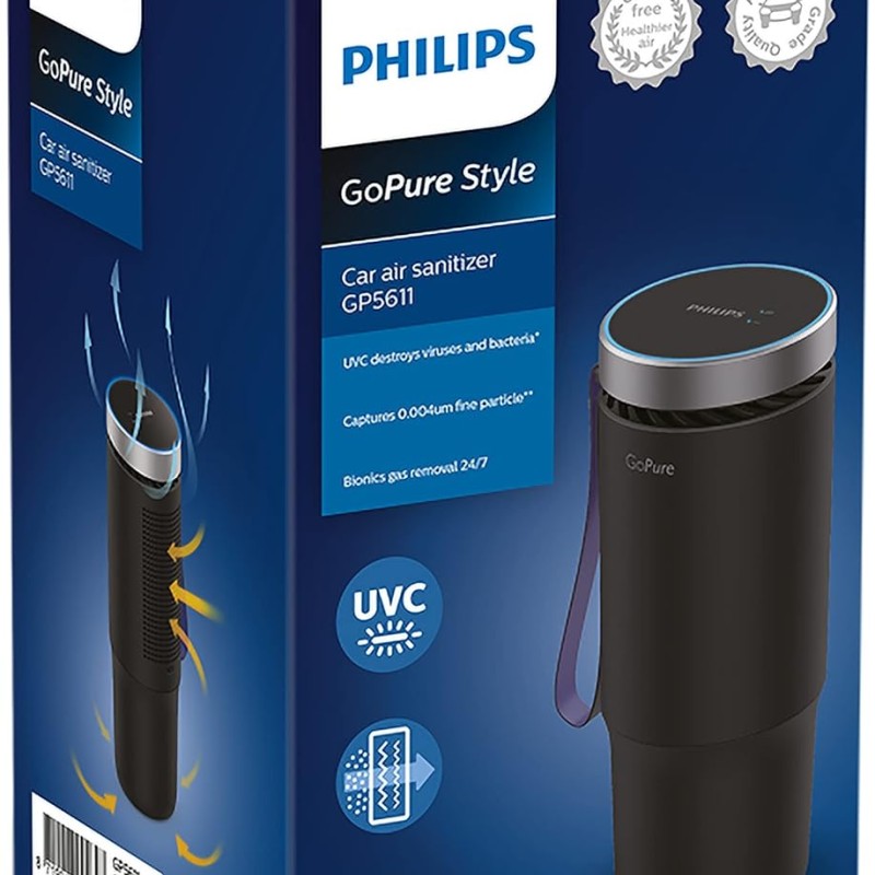 PHILIPS Gopure Gp5611 Cup Holder Car Air Purifier