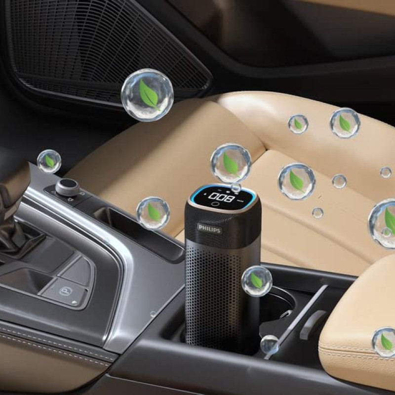 Philips Automotive Gopure Style Car Air Purifier Gps7611, Black