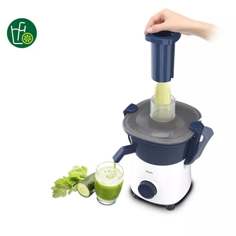 Philips Juicer HL7566/00, 500 Watts (Deep Azure)