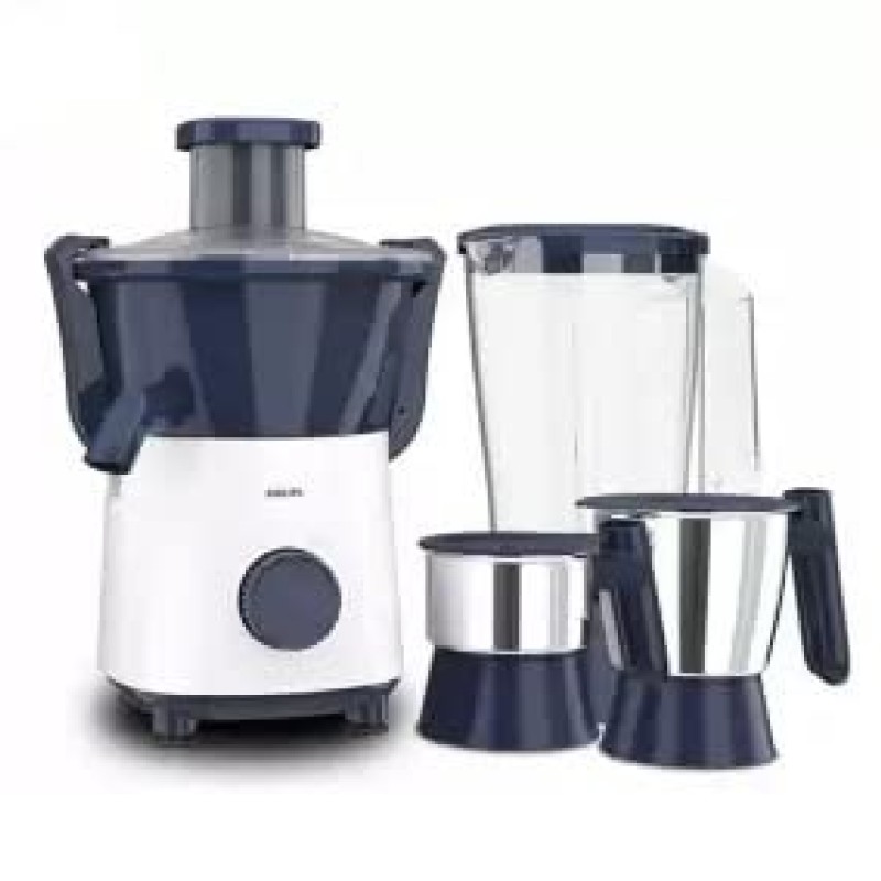 PHILIPS Juicer Mixer Grinder, HL7567/00, 500 Watts, 2 Jar (Deep Azure)