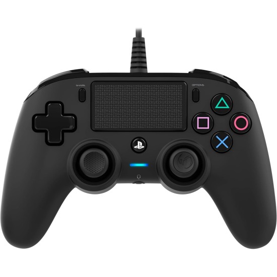 Nacon Wired Compact Controller for PS4 (Black) PlayStation official Licensed Product