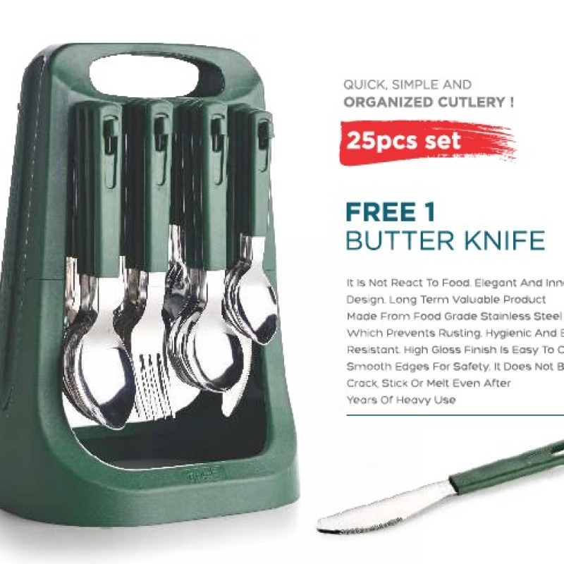 Royal Kitchen Olive Cutlery Set