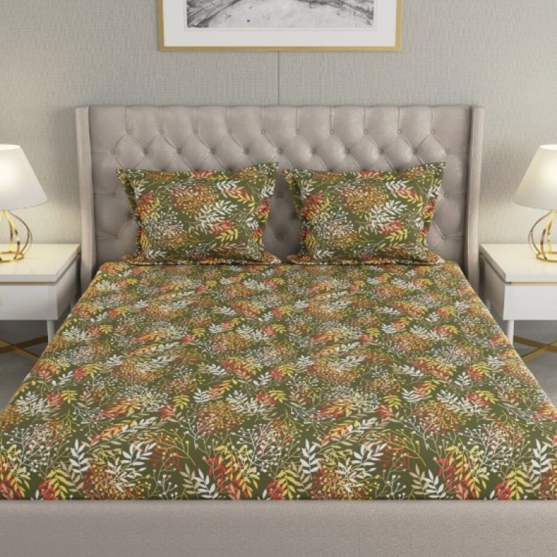 Raymond Home Cozzy 104 TC Double Bedsheet with 2 Pillow Covers Raymond Home Cozzy 104 TC Double Bedsheet with 2 Pillow Covers