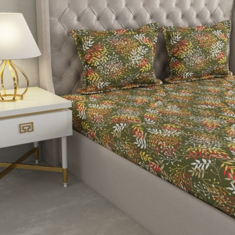 Raymond Home Cozzy 104 TC Double Bedsheet with 2 Pillow Covers Raymond Home Cozzy 104 TC Double Bedsheet with 2 Pillow Covers