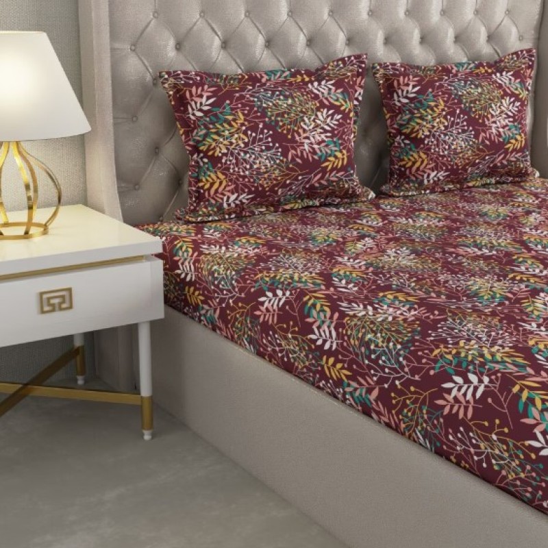 Raymond Home Cozzy 104 TC Double Bedsheet with 2 Pillow Covers Raymond Home Cozzy 104 TC Double Bedsheet with 2 Pillow Covers