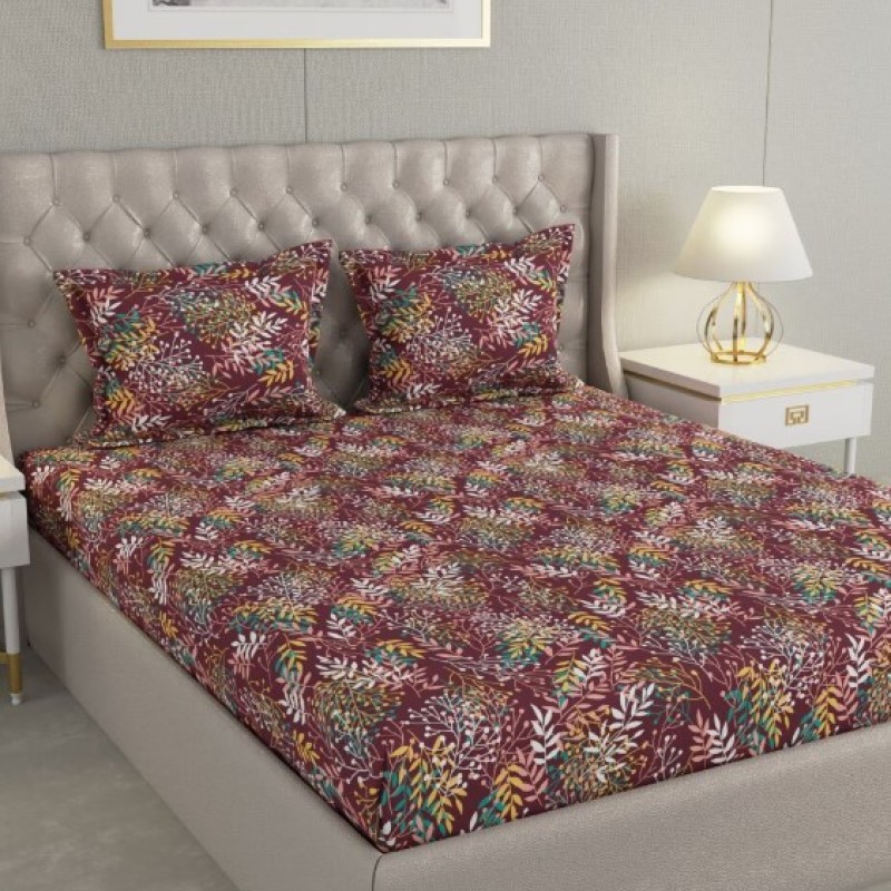 Raymond Home Cozzy 104 TC Double Bedsheet with 2 Pillow Covers Raymond Home Cozzy 104 TC Double Bedsheet with 2 Pillow Covers