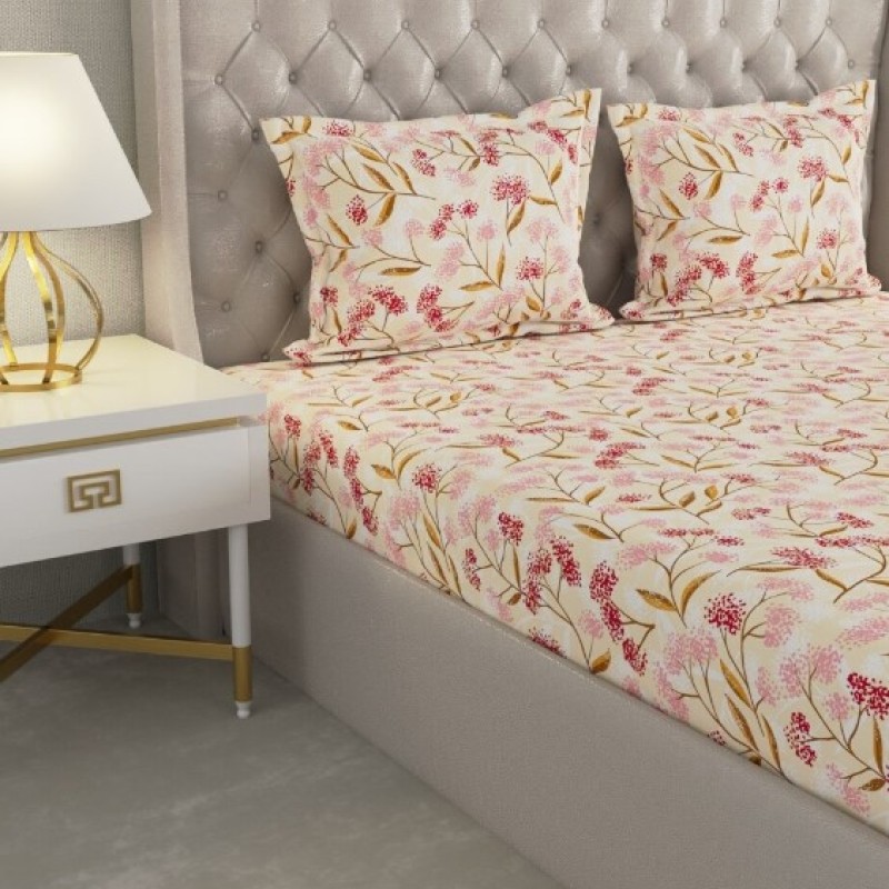 Raymond Home Cozzy 104 TC Double Bedsheet with 2 Pillow Covers Raymond Home Cozzy 104 TC Double Bedsheet with 2 Pillow Covers