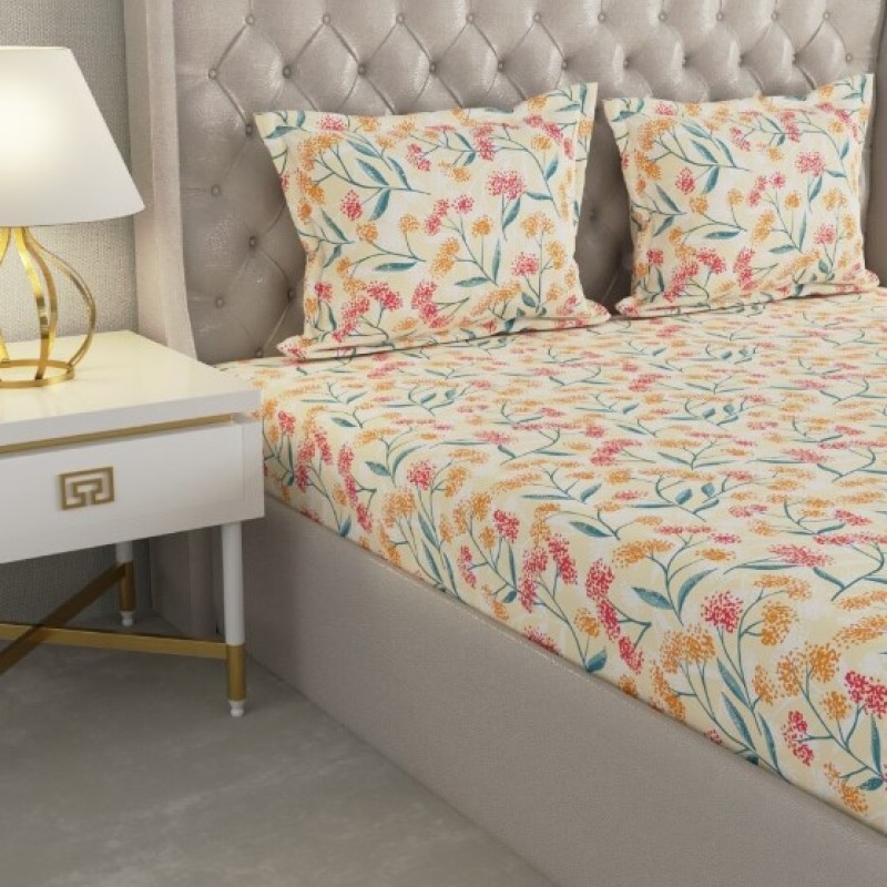 Raymond Home Cozzy 104 TC Double Bedsheet with 2 Pillow Covers Raymond Home Cozzy 104 TC Double Bedsheet with 2 Pillow Covers