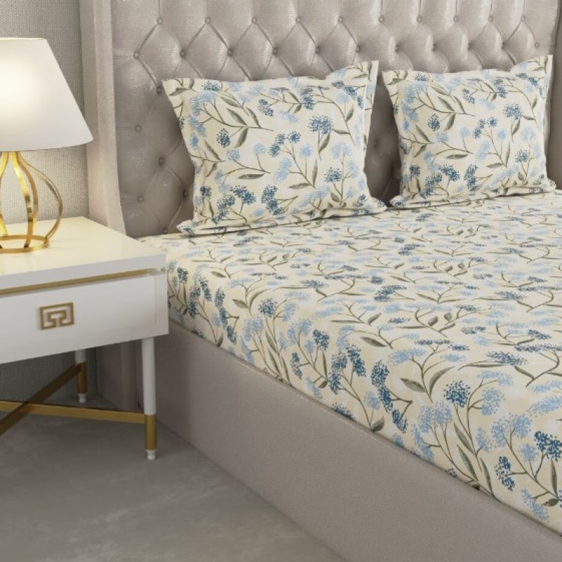 Raymond Home Cozzy 104 TC Double Bedsheet with 2 Pillow Covers Raymond Home Cozzy 104 TC Double Bedsheet with 2 Pillow Covers