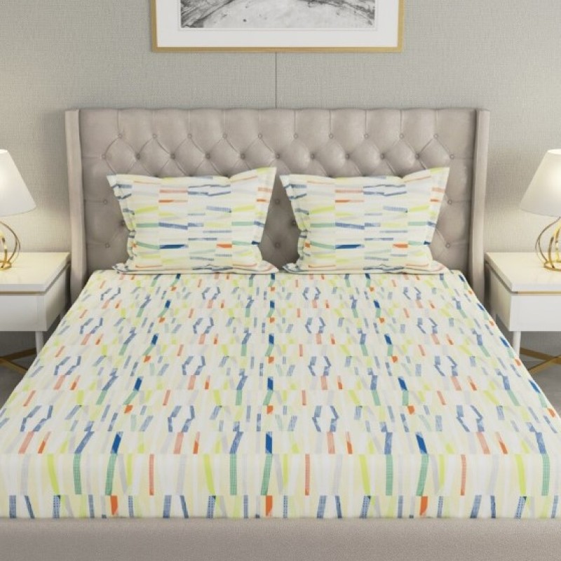 Raymond Home Cozzy 104 TC Double Bedsheet with 2 Pillow Covers Raymond Home Cozzy 104 TC Double Bedsheet with 2 Pillow Covers