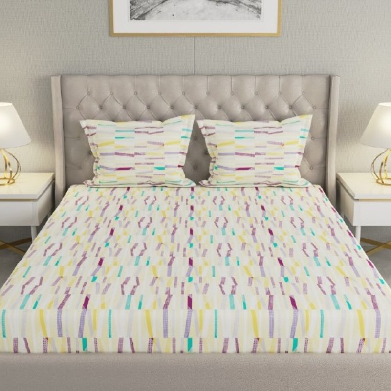 Raymond Home Cozzy 104 TC Double Bedsheet with 2 Pillow Covers Raymond Home Cozzy 104 TC Double Bedsheet with 2 Pillow Covers