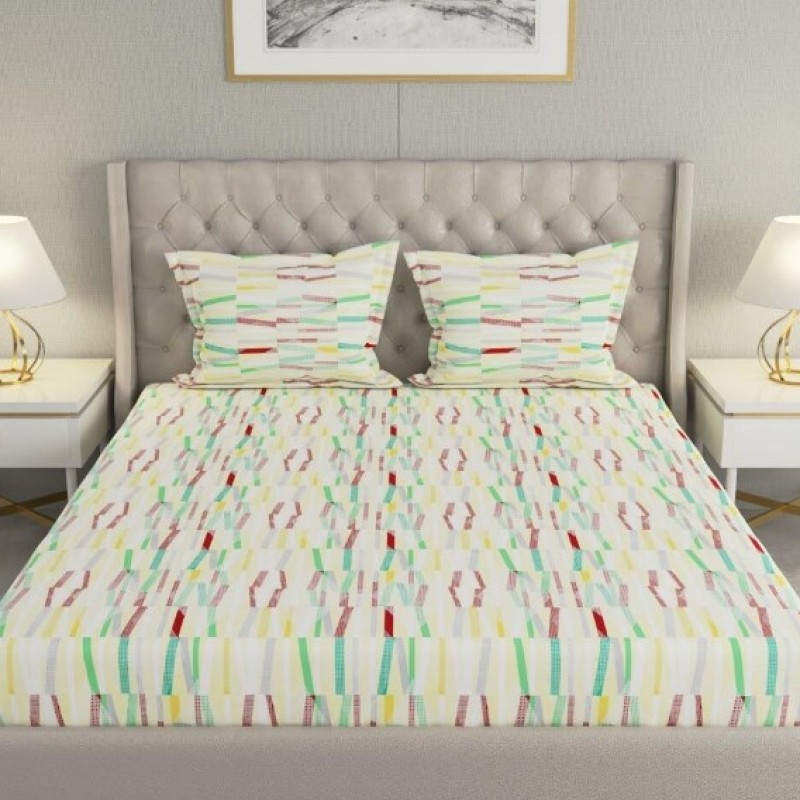 Raymond Home Cozzy 104 TC Double Bedsheet with 2 Pillow Covers Raymond Home Cozzy 104 TC Double Bedsheet with 2 Pillow Covers