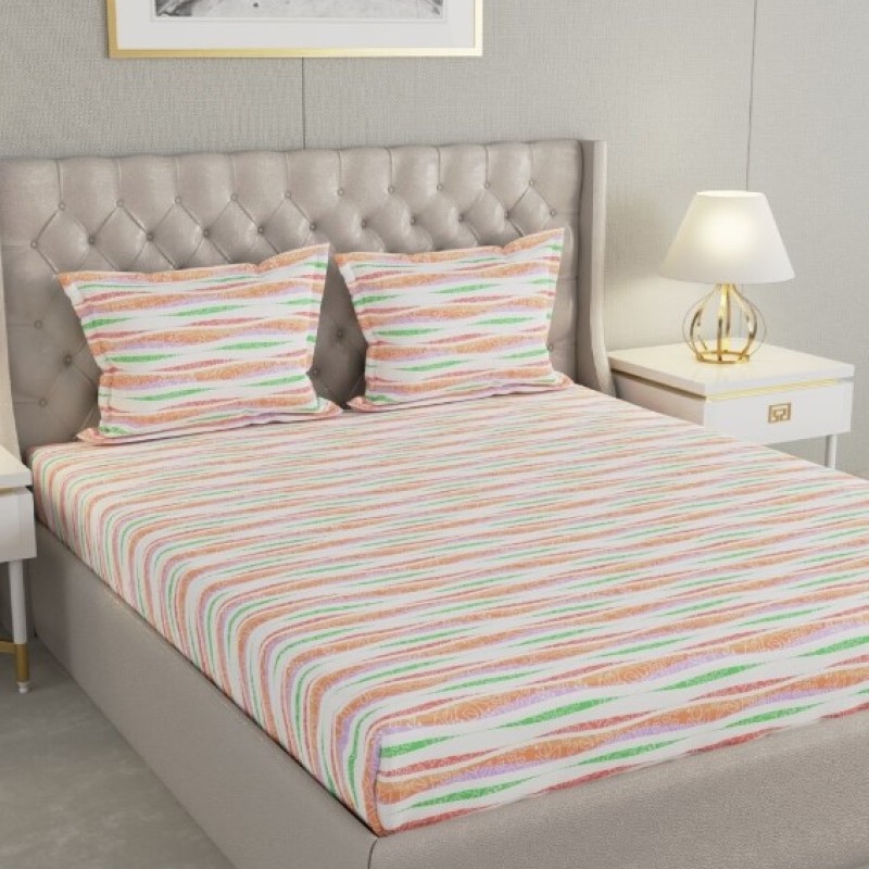 Raymond Home Cozzy 104 TC Double Bedsheet with 2 Pillow Covers Raymond Home Cozzy 104 TC Double Bedsheet with 2 Pillow Covers