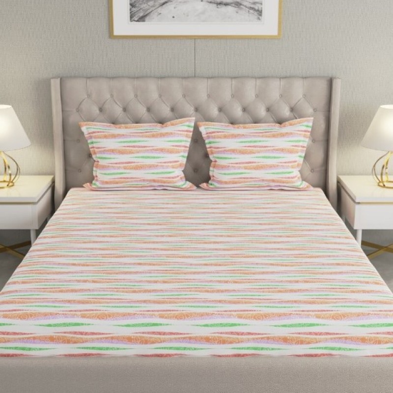 Raymond Home Cozzy 104 TC Double Bedsheet with 2 Pillow Covers Raymond Home Cozzy 104 TC Double Bedsheet with 2 Pillow Covers