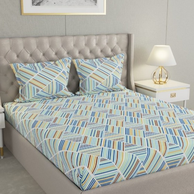 Raymond Home Cozzy 104 TC Double Bedsheet with 2 Pillow Covers Raymond Home Cozzy 104 TC Double Bedsheet with 2 Pillow Covers