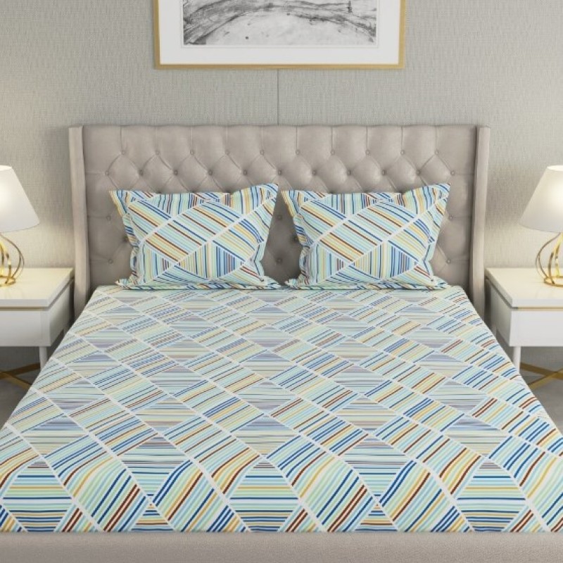 Raymond Home Cozzy 104 TC Double Bedsheet with 2 Pillow Covers Raymond Home Cozzy 104 TC Double Bedsheet with 2 Pillow Covers