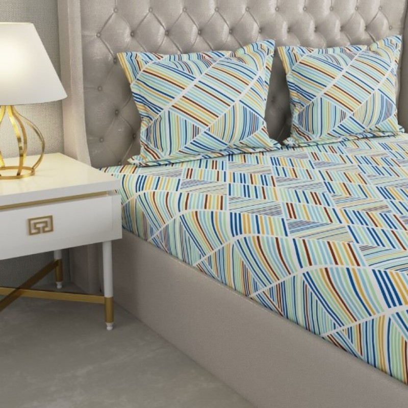 Raymond Home Cozzy 104 TC Double Bedsheet with 2 Pillow Covers Raymond Home Cozzy 104 TC Double Bedsheet with 2 Pillow Covers