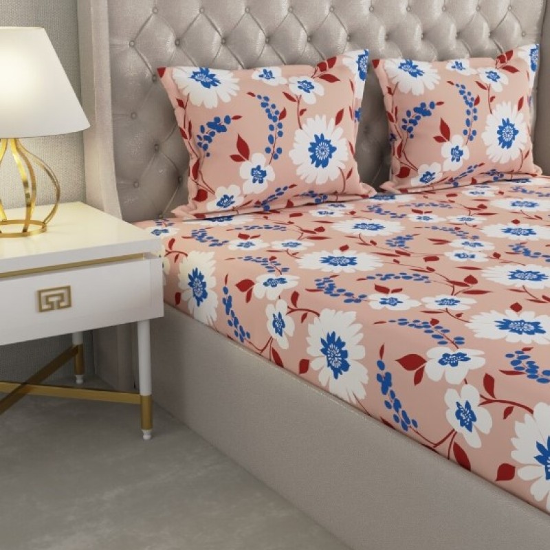 Raymond Home Cozzy 104 TC Double Bedsheet with 2 Pillow Covers Raymond Home Cozzy 104 TC Double Bedsheet with 2 Pillow Covers