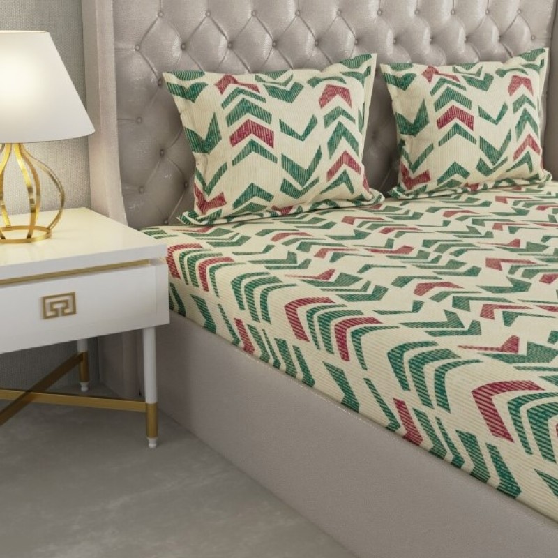 Raymond Home Cozzy 104 TC Double Bedsheet with 2 Pillow Covers Raymond Home Cozzy 104 TC Double Bedsheet with 2 Pillow Covers