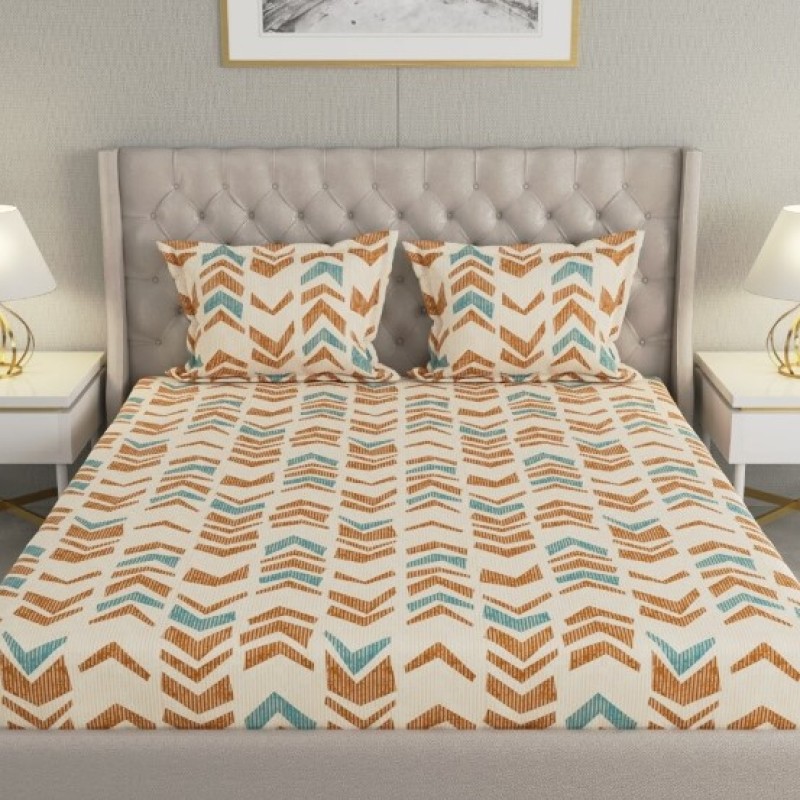 Raymond Home Cozzy 104 TC Double Bedsheet with 2 Pillow Covers Raymond Home Cozzy 104 TC Double Bedsheet with 2 Pillow Covers